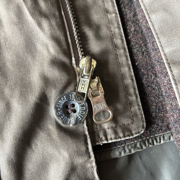 Eddie Bauer Legends Barn Coat Brown Wool Liner Corduroy Collar Men’s S fits M/L - Picture 5 of 13